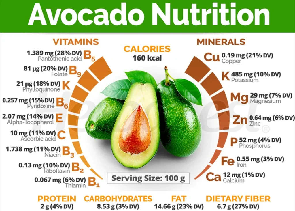 Nutrition Facts Avocado