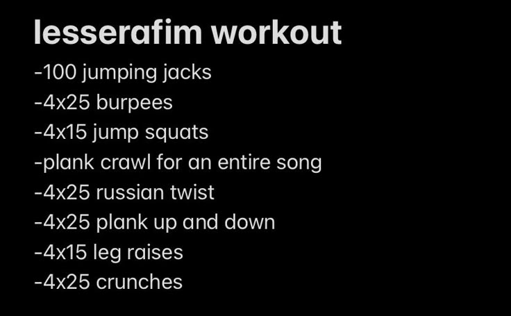 LE SSERAFIM Workout Routine